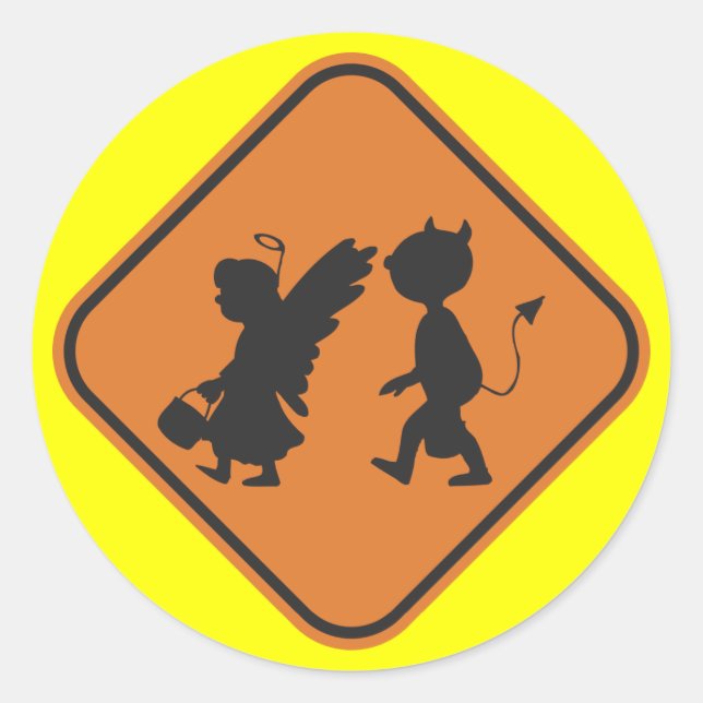 Hallowing Crossing Classic Round Sticker (Front)