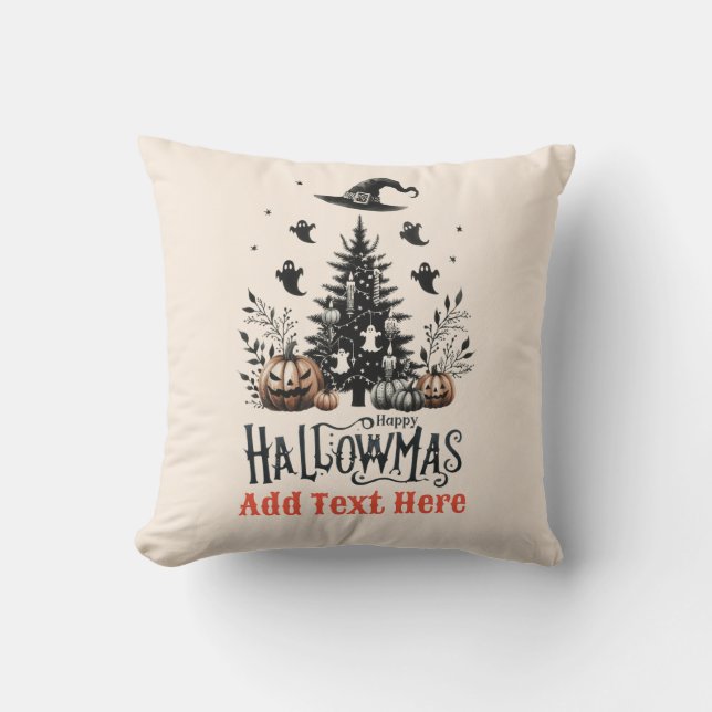 Hallowmas Halloween Christmas Mashup Cushion (Front)