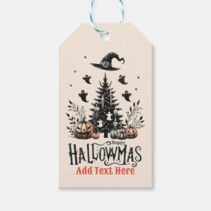 Hallowmas Halloween Christmas Mashup Gift Tags