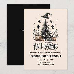 Hallowmas Invitations Christmas with Spooky Theme