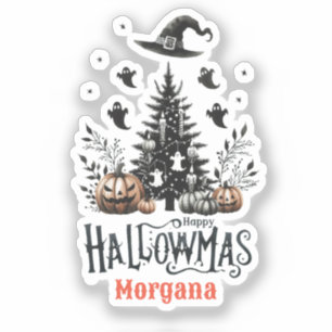 Hallowmas Stickers Halloween Christmas Mashup