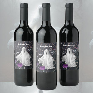 Hallows' Eve Ghost Wine Label