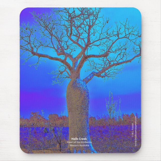 Halls Creek blue boab Mouse Mat (Front)