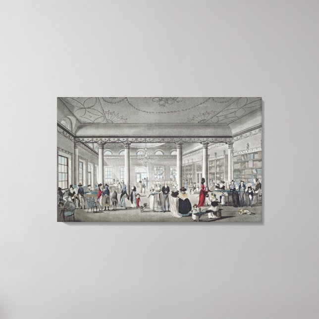 Hall's Library at Margate, 1789 Canvas Print (Front)