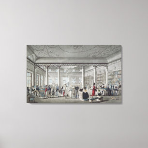 Hall's Library at Margate, 1789 Canvas Print