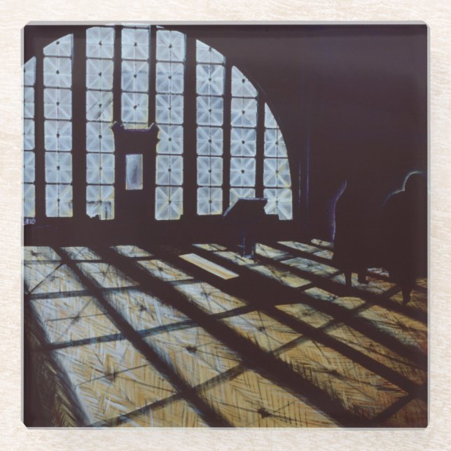 Halls of Freedom, Ellis island Glass Coaster (Front)