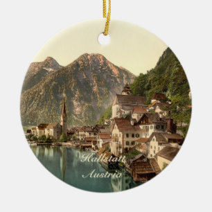 Hallstatt, Austria Ceramic Tree Decoration