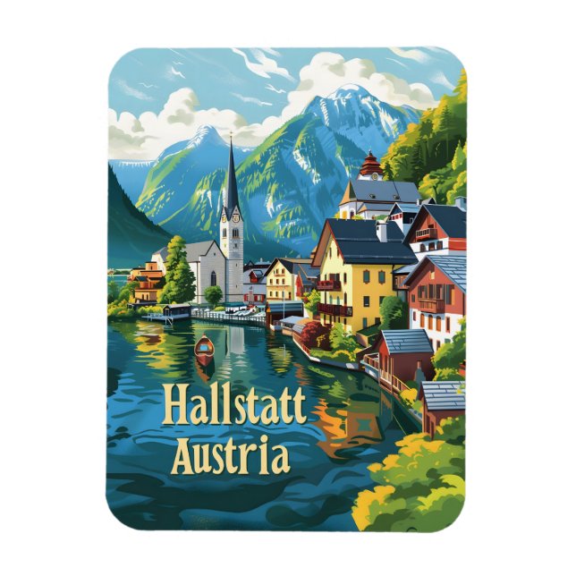 Hallstatt Austria Magnet (Vertical)