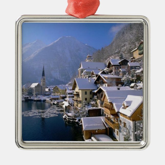 HALLSTATT AUSTRIA METAL TREE DECORATION (Front)