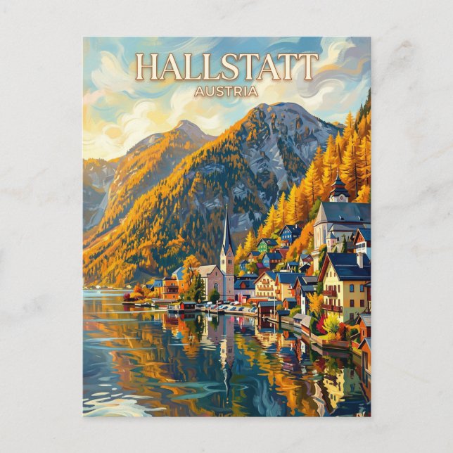 Hallstatt Austria Postcard (Front)