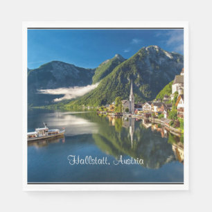 Hallstatt, Austria scenic photograph Napkin