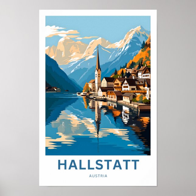 Hallstatt Austria Travel Print (Front)