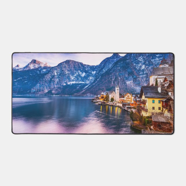 Hallstatt village Austria  Desk Mat (Front)