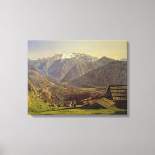 Hallstatter-See (oil on canvas) Canvas Print