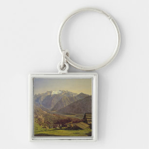 Hallstatter-See (oil on canvas) Key Ring