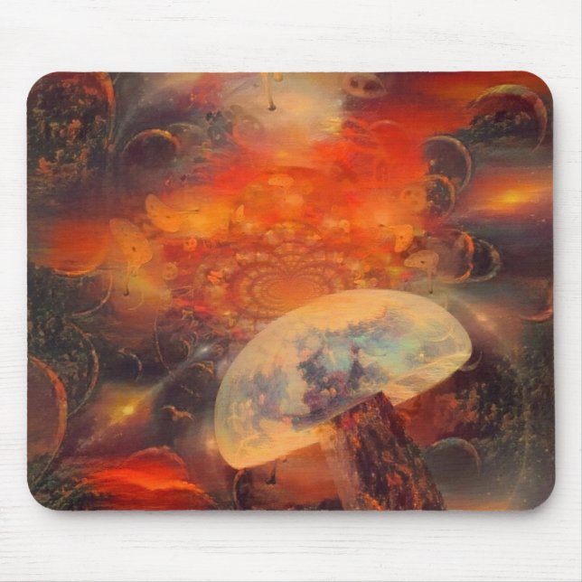 Hallucinogenic mushroom mouse mat (Front)