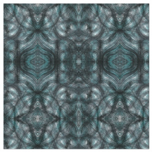 Hallways Green Abstract Watercolor Art Fabric