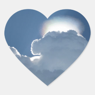Halo Cloud Formation Heart Sticker