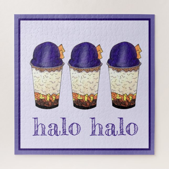 Halo-Halo (Haluhalo) Filipino Hawaiian Shave Ice Jigsaw Puzzle (Vertical)