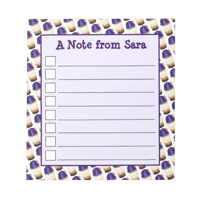 Halo-Halo (Haluhalo) Filipino Hawaiian Shave Ice Notepad (Front)