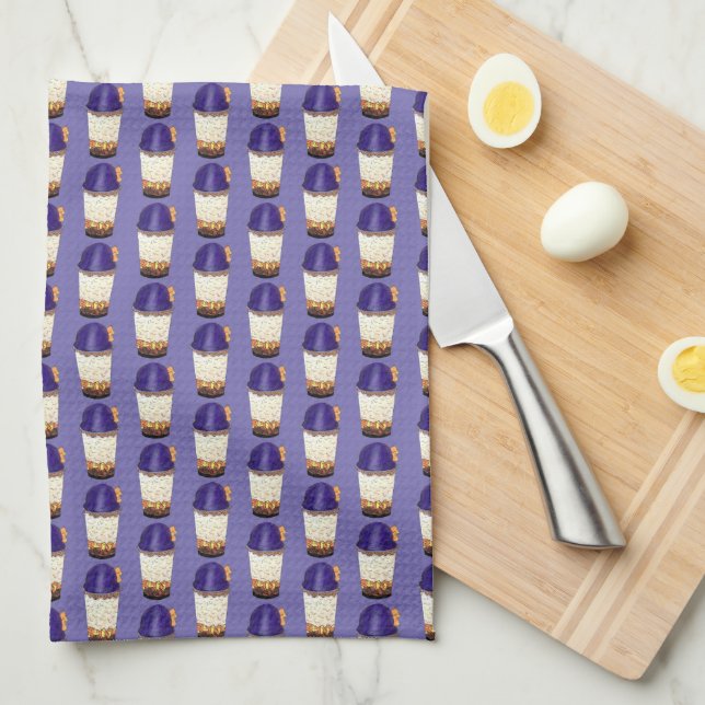 Halo-Halo (Haluhalo) Filipino Hawaiian Shave Ice Tea Towel (Quarter Fold)