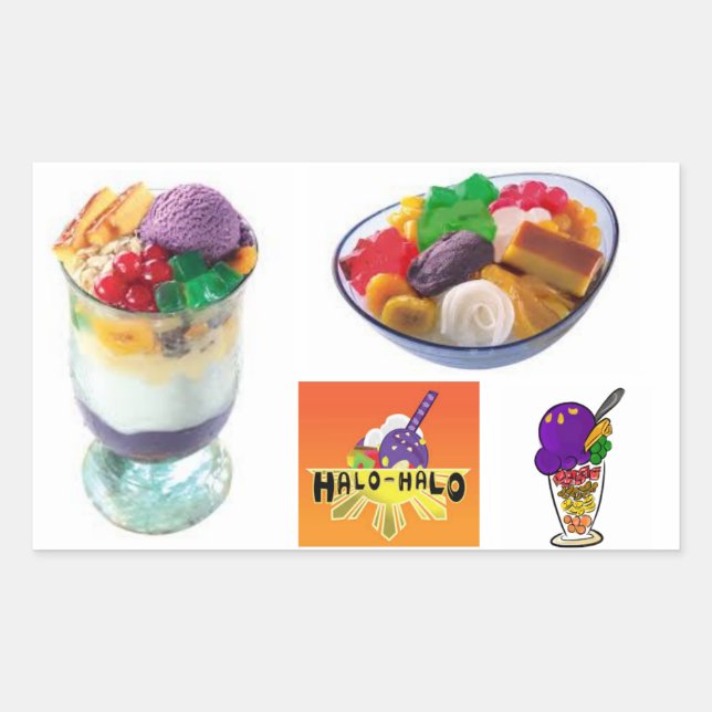 Halo Halo Stickers (Front)