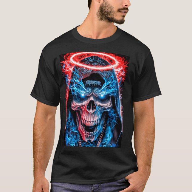 ​Halo Skull Drip T-Shirt (Front)