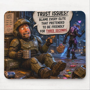 Halo themed mouse pad