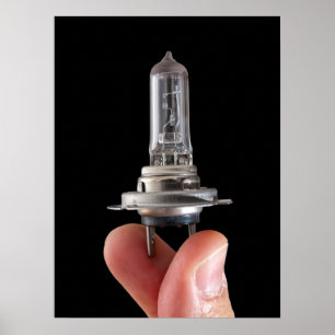 Halogen bulb poster