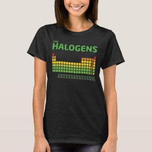 Halogens t-shirt with website on back