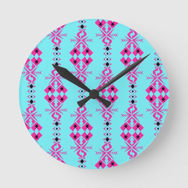 Halona ~ Of Happy Fortune Round Clock (Front)