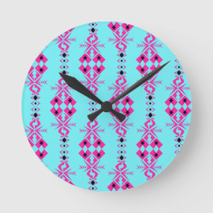 Halona ~ Of Happy Fortune Round Clock