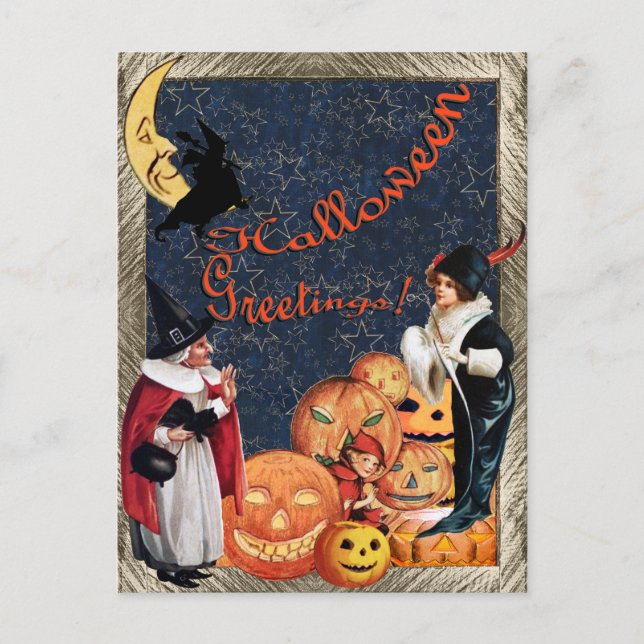 Haloween Greetings Postcard (Front)