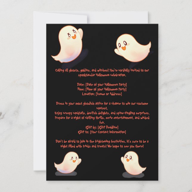 Haloween Pumpkins Invitation (Front)