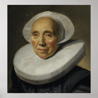 Hals - Old Woman In Ruff Collar And Diadem Cap