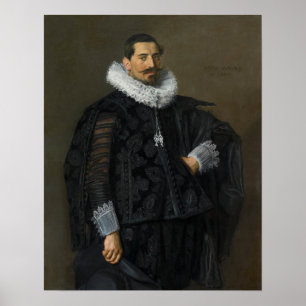 Hals - Portrait Of Jacob Olycan Mauritshuis Poster