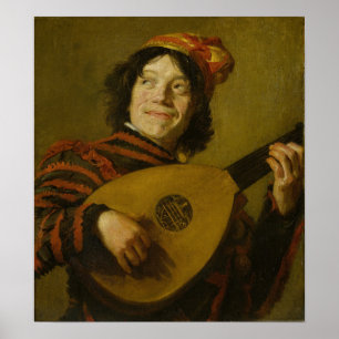 Hals - The Lute Player Poster