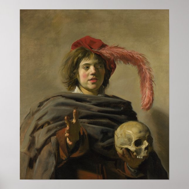 Hals - Young Man With A Skull Poster (Front)