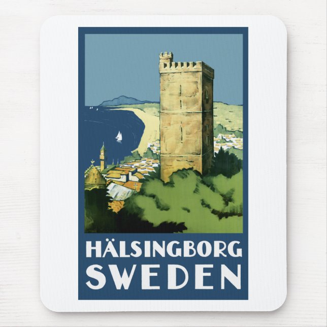 Halsingborg ~ Sweden Mouse Mat (Front)