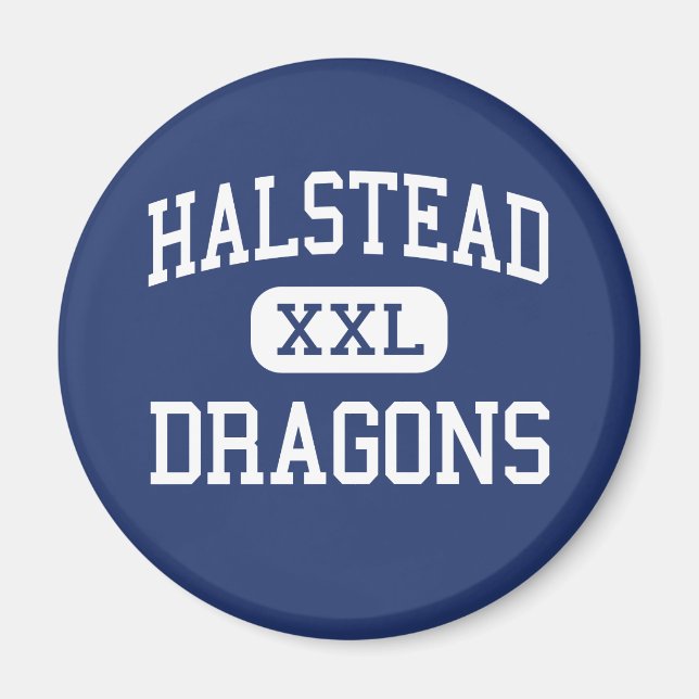 Halstead - Dragons - High School - Halstead Kansas Magnet (Front)