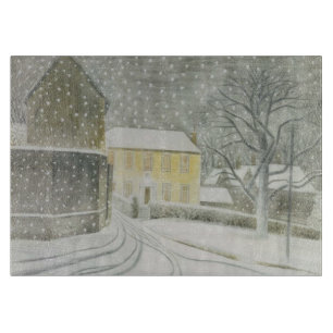 Halstead Road in Snow (by Eric Ravilious) Cutting Board