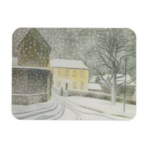 Halstead Road in Snow (by Eric Ravilious) Magnet