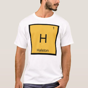 Halston Name Chemistry Element Periodic Table T-Shirt