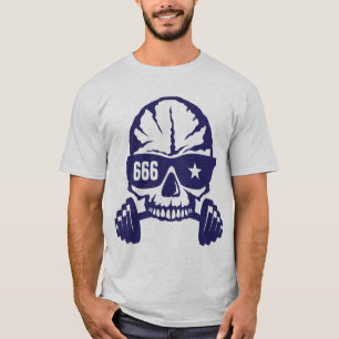 haltere_tete_mort_666_musculation_5_bodybuilding_1 T-Shirt