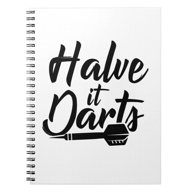 Halve It Darts Notebook (Front)