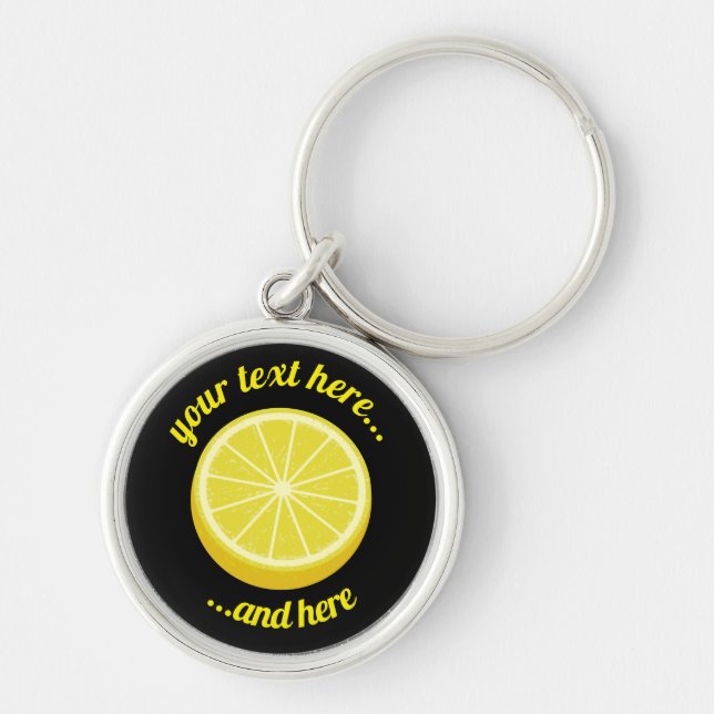 Halve Lemon Key Ring (Front)