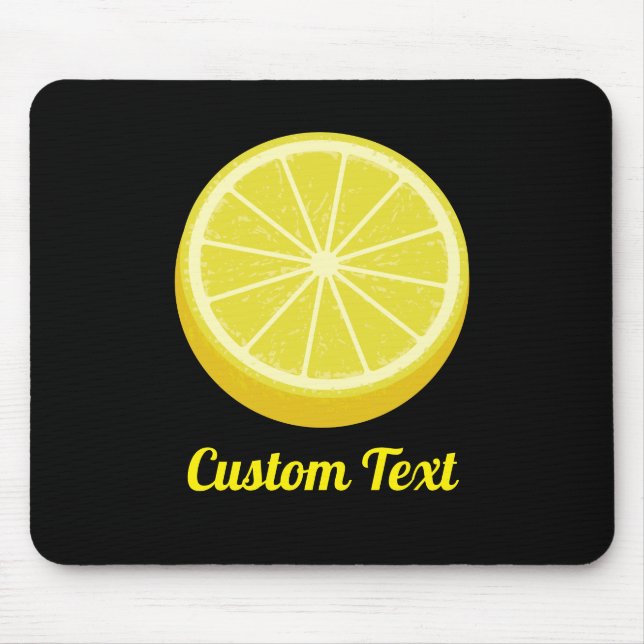 Halve Lemon Mouse Mat (Front)