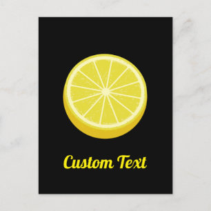 Halve Lemon Postcard