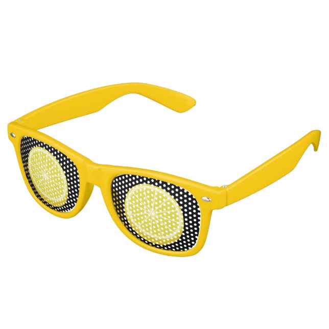 Halve Lemon Retro Sunglasses (Angled)