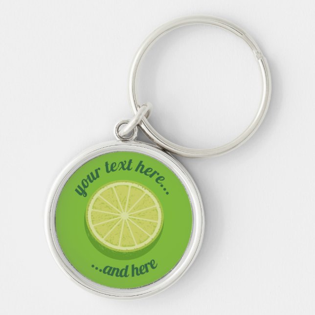 Halve Lime Key Ring (Front)